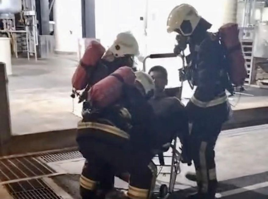 影/苗栗頭份化工廠硫化氫外洩　6人送醫1人昏迷