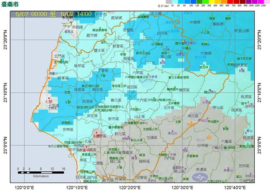 集氣！台南市區大雨狂炸3小時　曾文水庫蓄水量才漲0.02%