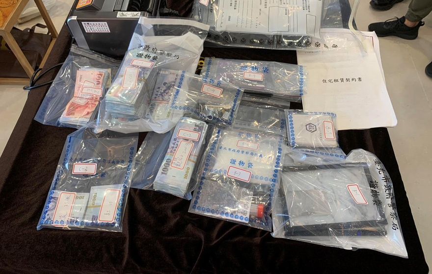 影/轉帳贓款達1億8！竹聯幫和堂三蘆、台南安平2據點被抄逮15人