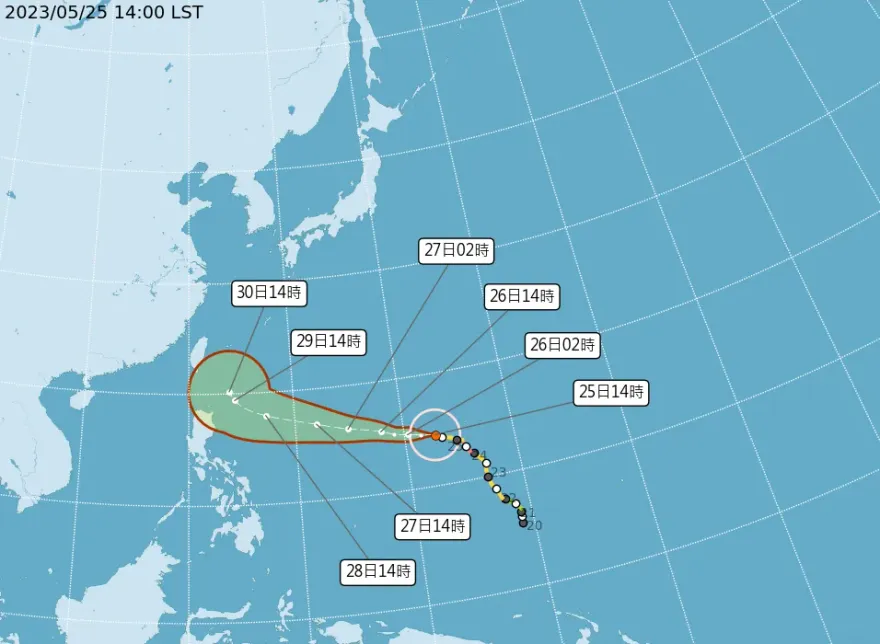 瑪娃環流襲台「半個台灣變天」可能海警發布時間曝光　4地區降雨熱區警戒