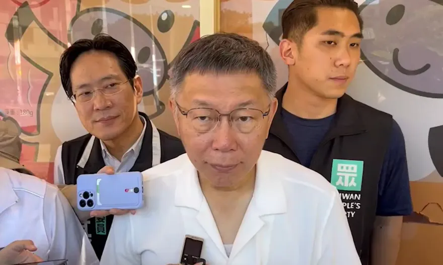 影/民調超車侯友宜　柯文哲自嘲：投票那天高才有用！