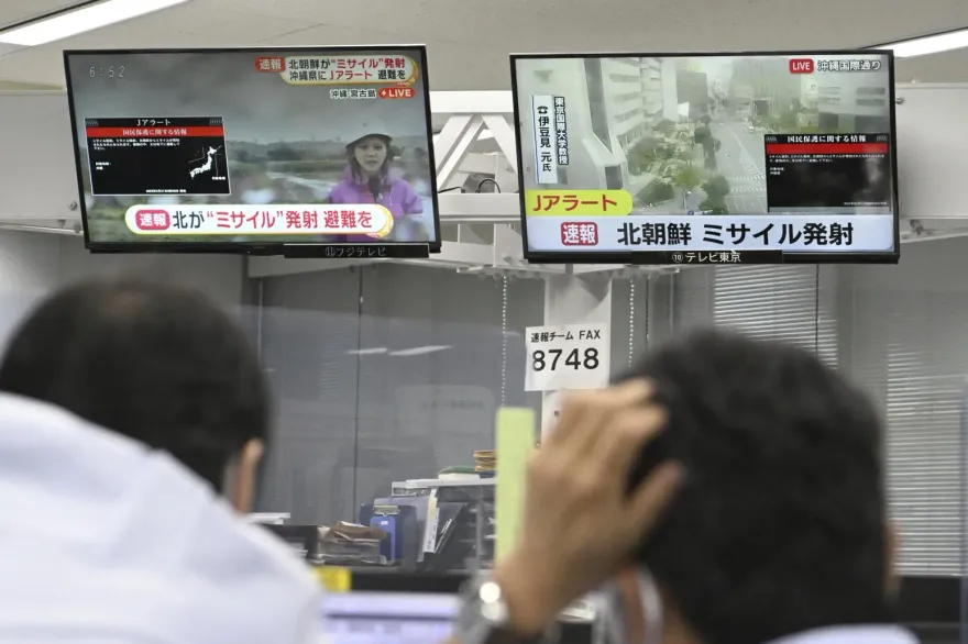 北韓射彈道飛彈！日本發布警報　沖繩警報大響