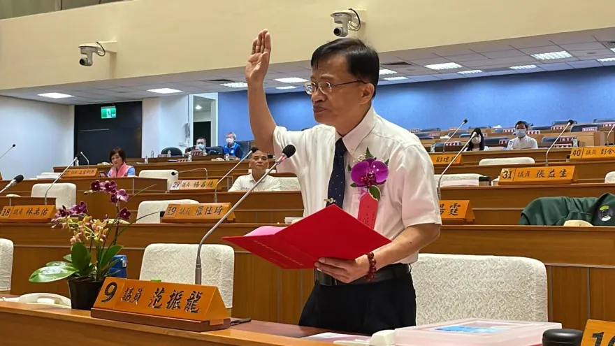 影/宣示遞補新竹縣議員！范振龍卻也因涉賄遭提當選無效之訴