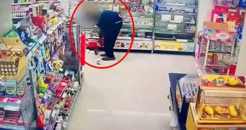 來亂的！6旬男超商踩爛7飯糰「擺爛喊沒錢」 員工傻眼：想騙吃？