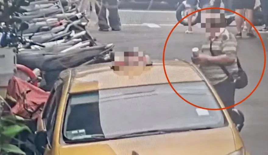 影/腳踏車一夜變色車主傻眼報警　嫌到案辯：美化市容！