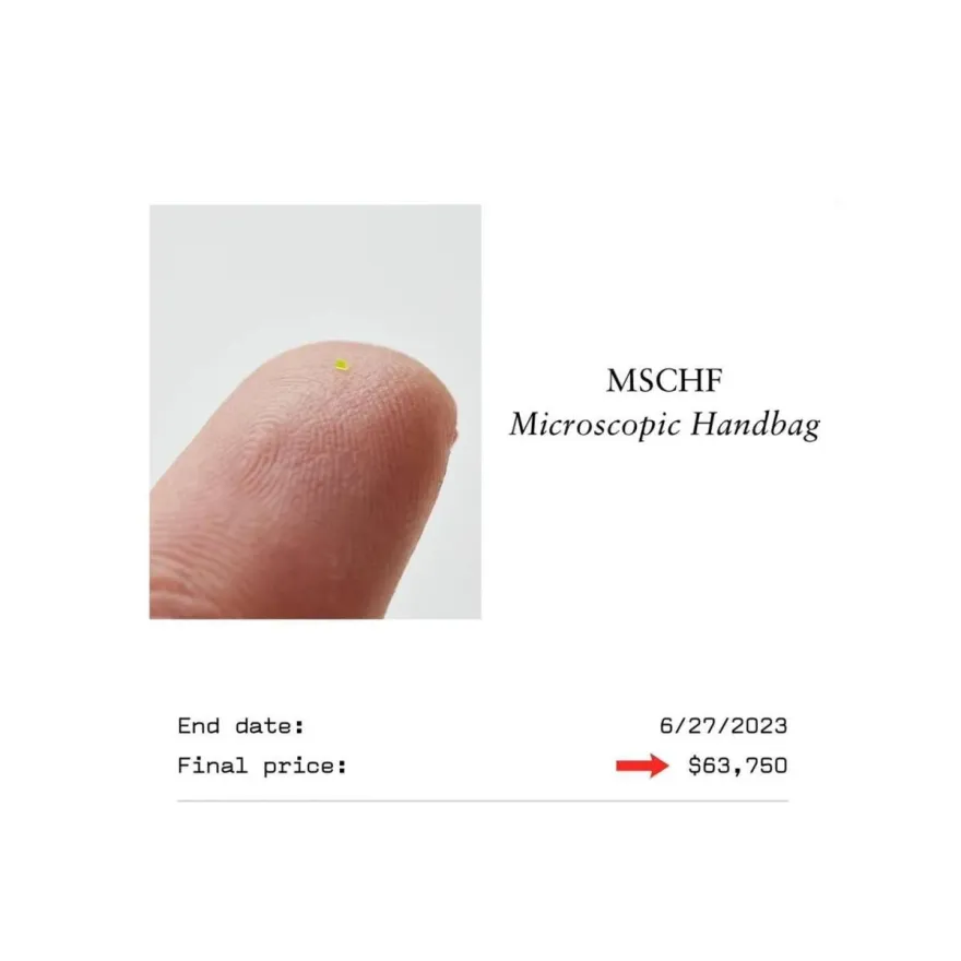 用顯微鏡才看得到！「比鹽粒還小」超迷你LV包　近200萬高價拍出