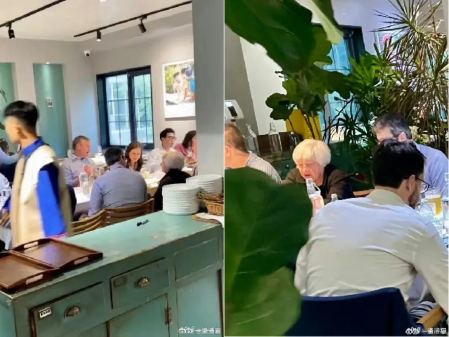 抵京第一餐曝光！美財長葉倫大啖雲南菜　熟練動筷最愛這道「見手青」
