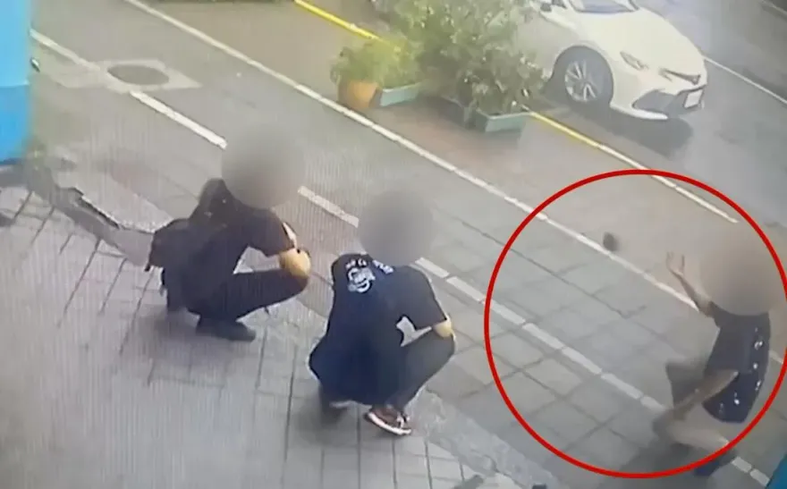 影/外籍男北市酒吧喝到天亮　不爽態度不佳朝2店員怒丟磚頭