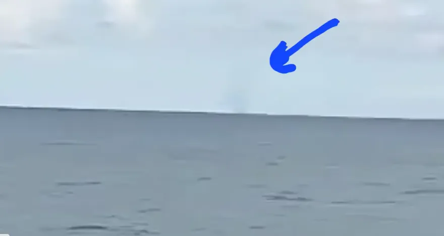 影／海上奇景！受泰利颱風外環流影響　澎湖海面驚現水龍捲