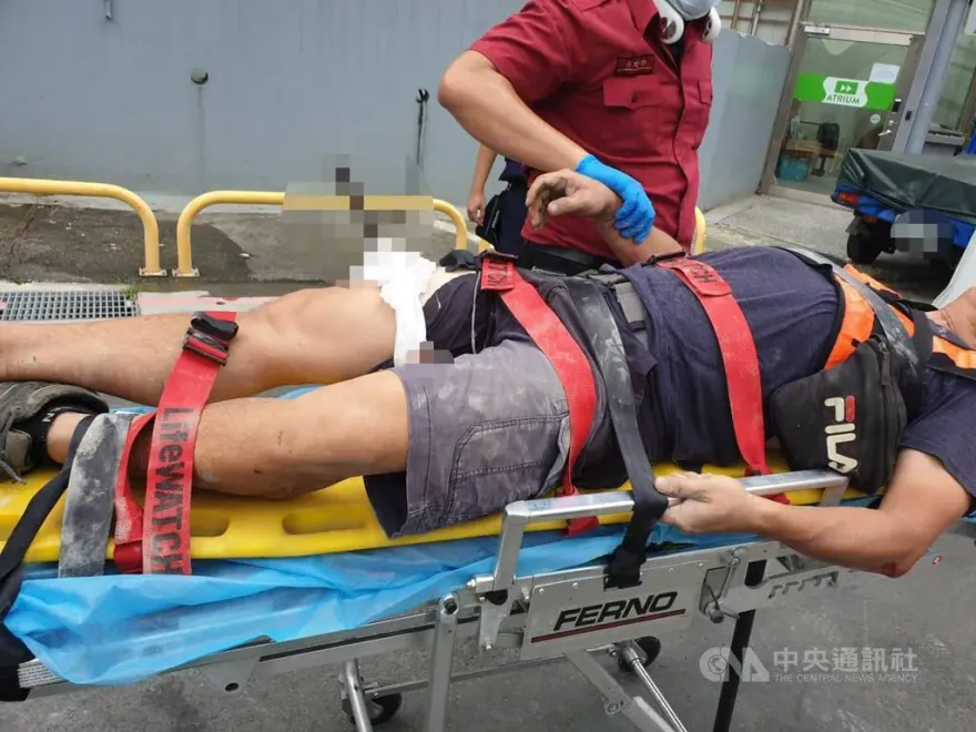 北市工人疑施工不慎掉落B2　大腿遭鋼筋刺傷