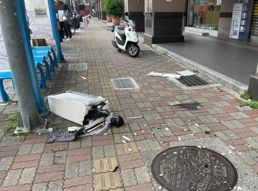 板橋17樓冷氣墜落砸死女大生　物理老師：相當於11頭大象壓下來