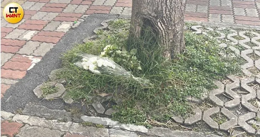 冷氣墜樓悲劇！21歲女大生慘死人行道　民眾不捨紛獻花寫卡片…願她一路好走