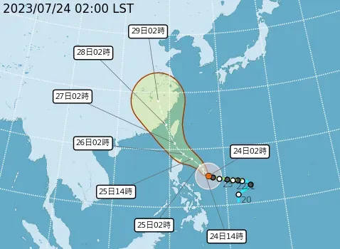 杜蘇芮100%機率侵台！直逼強颱…明起這區開始被雨炸