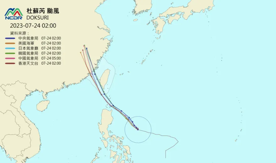 杜蘇芮來襲！路徑不斷修正　「這地區」高機率放颱風假