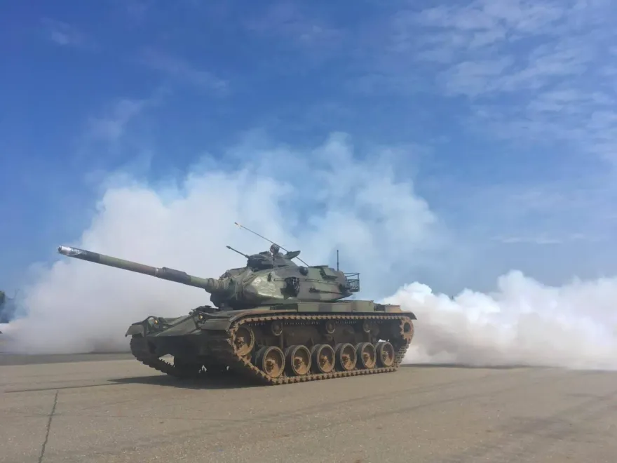 漢光演習/ 陸軍八里挖壕溝  陸戰隊M60A3進駐偽裝陣地壓制敵軍