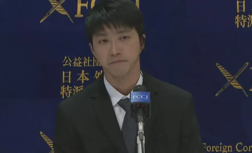 快訊/江宏傑哭了！記者會上默默低頭拭淚　宣布「福原愛輸了」