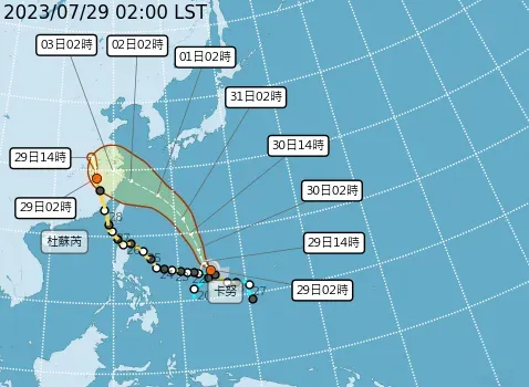 又有颱風！「卡努」直逼中颱　這天中南部迎雨彈