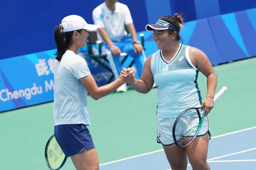 世大運/第5金到手！梁恩碩、吳芳嫻女雙驚奇逆轉大陸　勇奪網球本屆首金