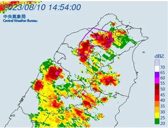快訊／「北部4縣市」大雷雨特報！雨下到16:30　35警戒區曝光
