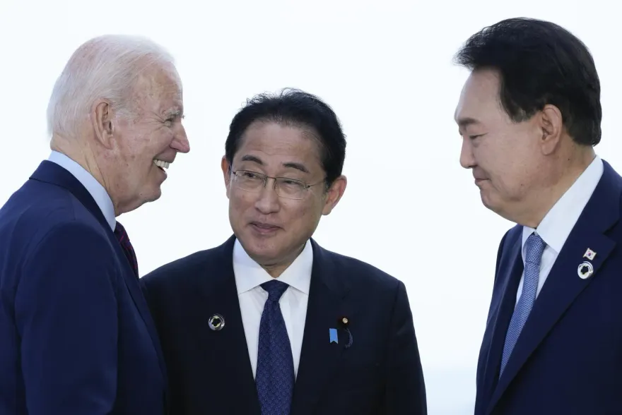 日韓元首抵華盛頓！美日韓峰會將登場　會後預計發表「大衛營」2文件