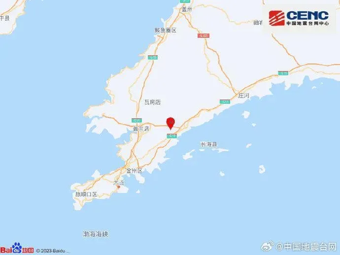 快訊/多地劇烈搖晃！大陸遼寧晚間發生規模4.6極淺層地震　最大震度5級