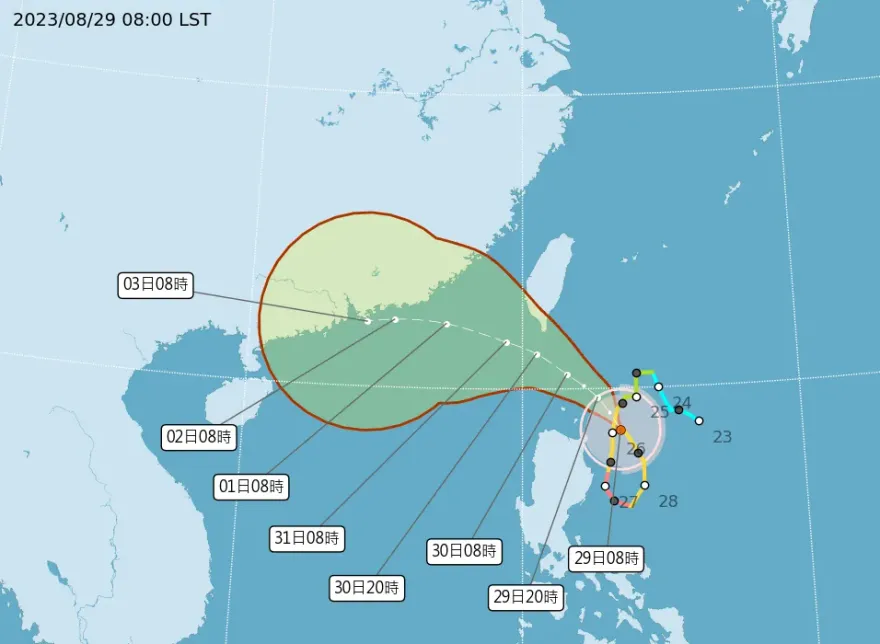 快訊/中颱蘇拉今17:30發布陸警！　東部將首先感受風雨威力