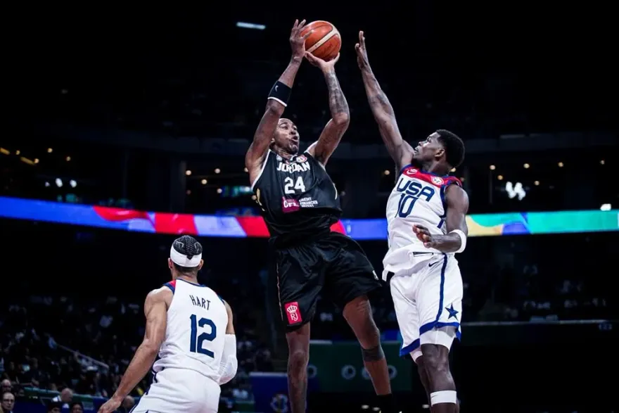 世界盃男籃/「盜版Kobe」還是不夠強！美國痛宰約旦48分　三戰全勝晉級16強