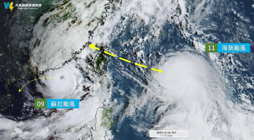 海葵撲台「周末全泡湯」！午後恐發海警　北宜花風雨最猛