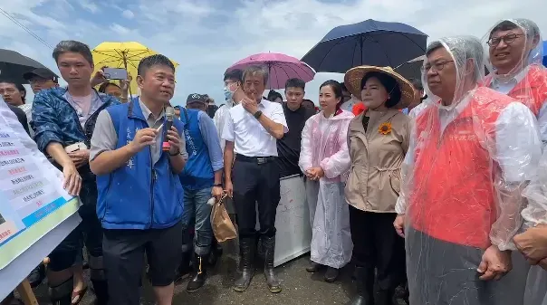 海葵颱風/雲林箔子寮海水倒灌地方怒嗆　陳建仁澄清：有無選舉都認真打拼