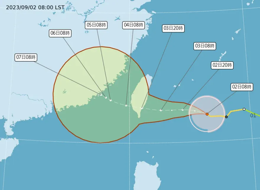 不斷更新/海葵颱風衝著台灣來　全台活動異動一次看