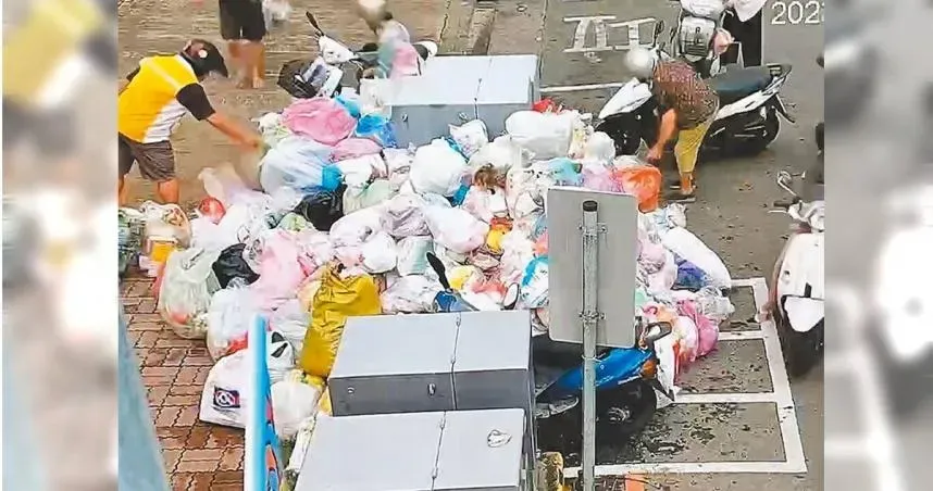 讓人傻眼！颱風假民眾堆出垃圾山　彰市將開罰150人