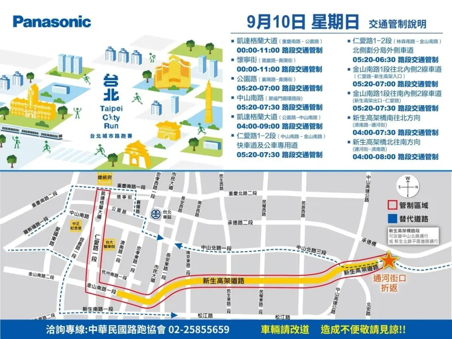 「2023台北城市路跑賽」週日登場　交通管制資訊看這裡