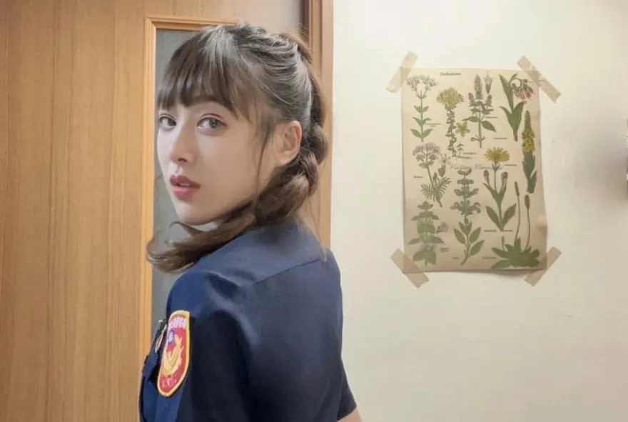 正妹女警嬌喊「帥哥哈囉！」　4條通男秒回頭下場慘了