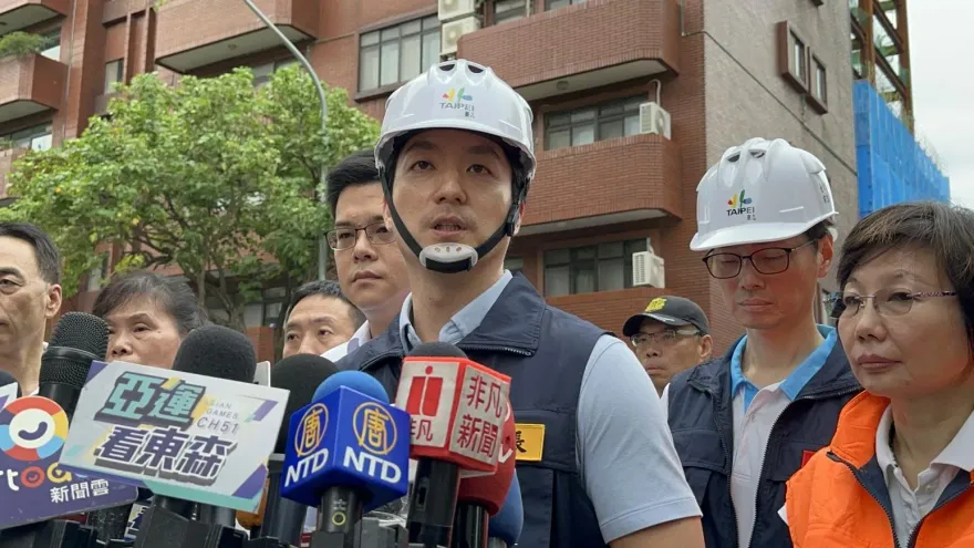 基泰建設釀大直民宅下陷　蔣萬安說重話：建商沒負責前休想再動任何一個案子