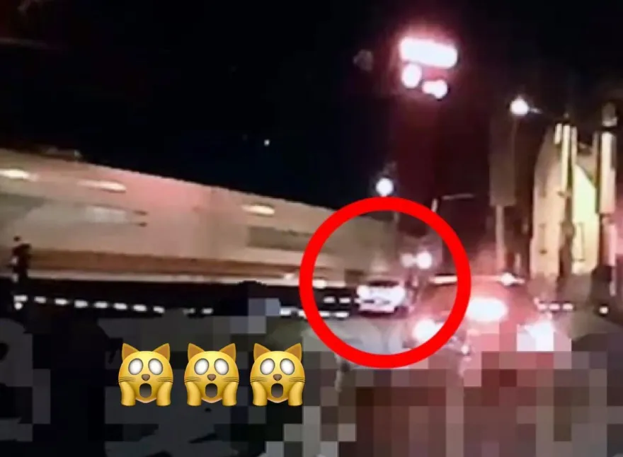 影/我以為這裡可以停！花蓮女三寶車「停平交道中間」　遭普悠瑪撞擊瞬間曝