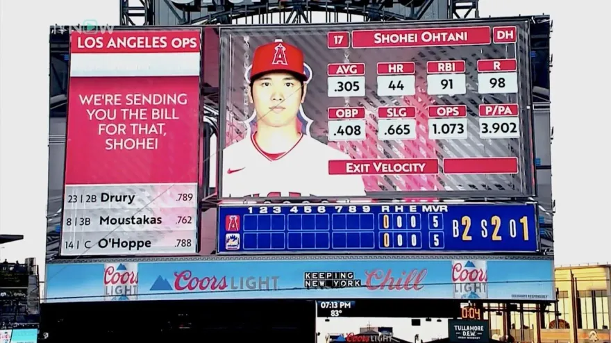 影/這也能賣？被大谷翔平擊壞的LED看板　大都會開放競標22萬售出