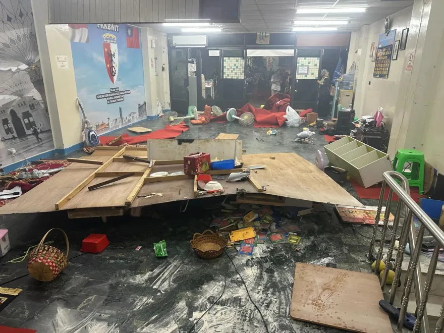 影/氣爆瞬間畫面曝！台南民宅氣爆釀8人傷　移工否認煮東西釀災