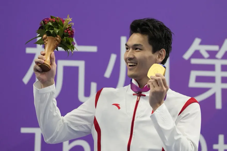 杭州亞運/「金」厲害！大陸游泳名將徐嘉余3屆奪10金　史上第一人
