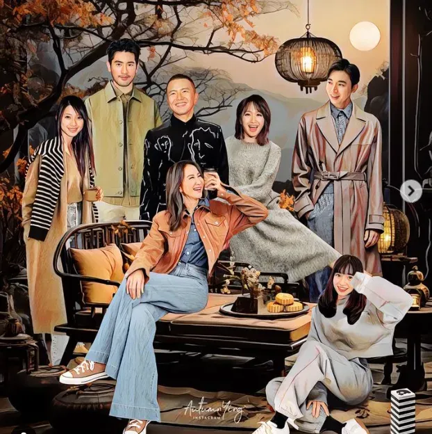 圓滿了思念！插畫家圓夢「李玟、小鬼、朱俐靜中秋相聚」　粉絲感動