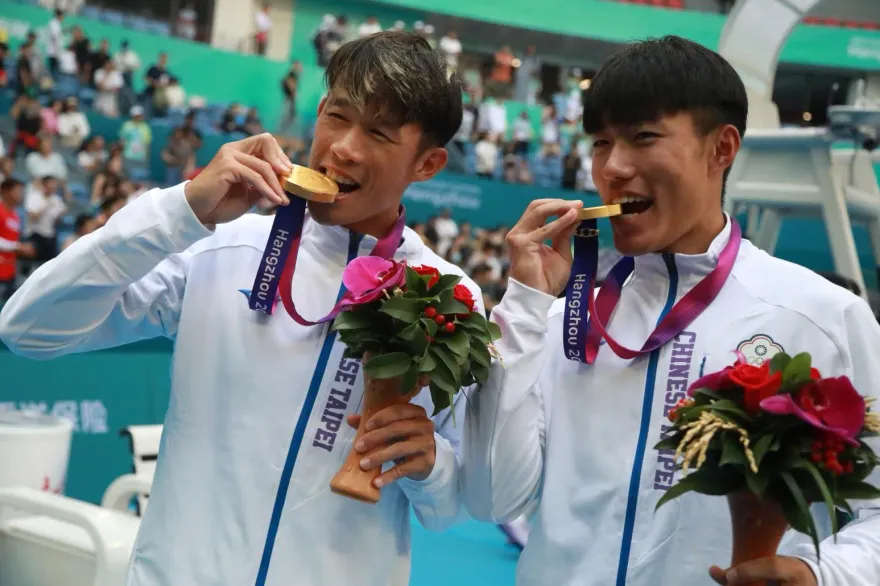 杭州亞運/網球男雙奪金！中華29日進帳1金2銀3銅　獎牌榜續坐第8
