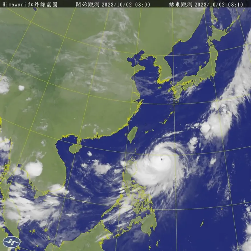 10/2東北季風影響東半部　全天需防零星短暫陣雨