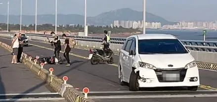 都是陽光惹的禍？金門大橋爆「太刺目」追撞事故　苦主本來2名竟離奇再「＋1」