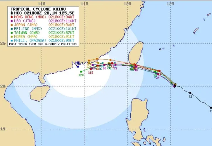 小犬進逼！10/4起慎防強風豪雨　各國預測路線皆「會登陸」
