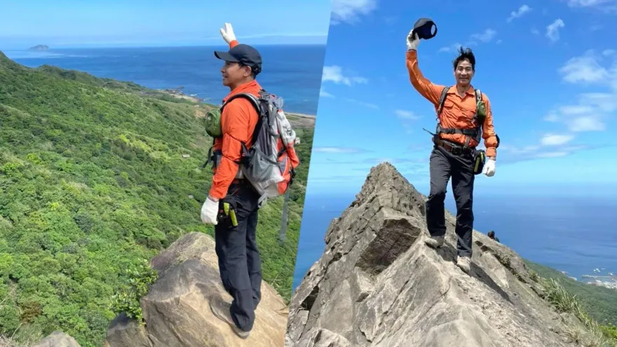 步步驚險！八點檔男神完攀郊山之王劍龍稜