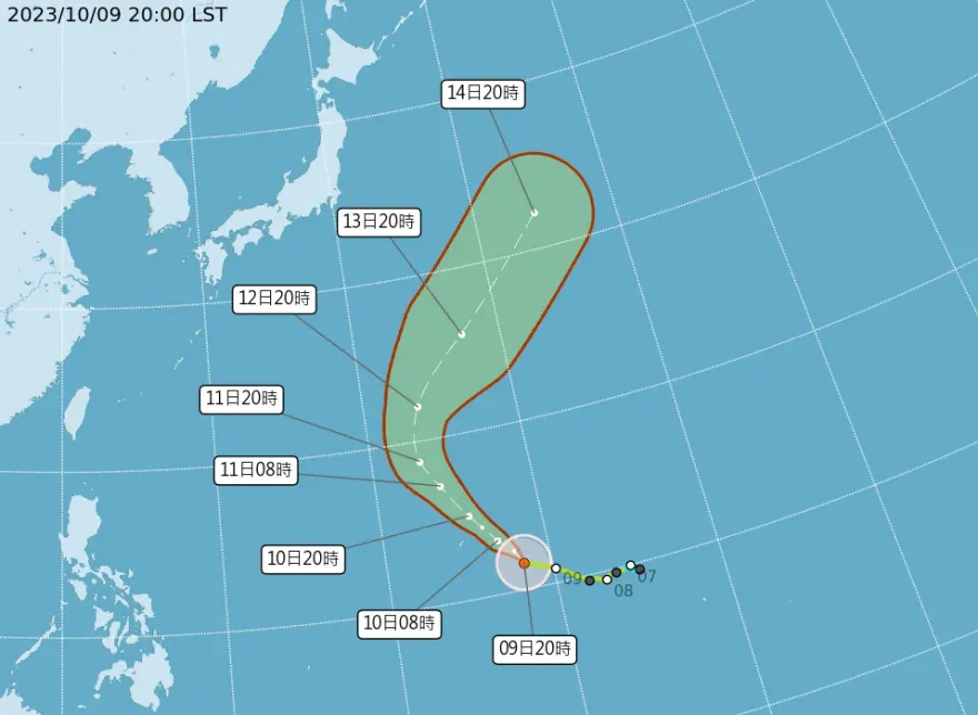 5縣市豪雨特報！基隆北海岸、花蓮雨下到明天　布拉萬增強變中颱