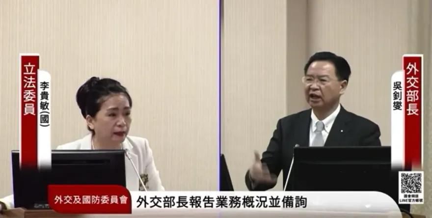 影/吳釗燮拍桌罵人影片曝光！ 李貴敏批以巴撤僑「無為」　他瞬間爆氣怒嗆人身攻擊