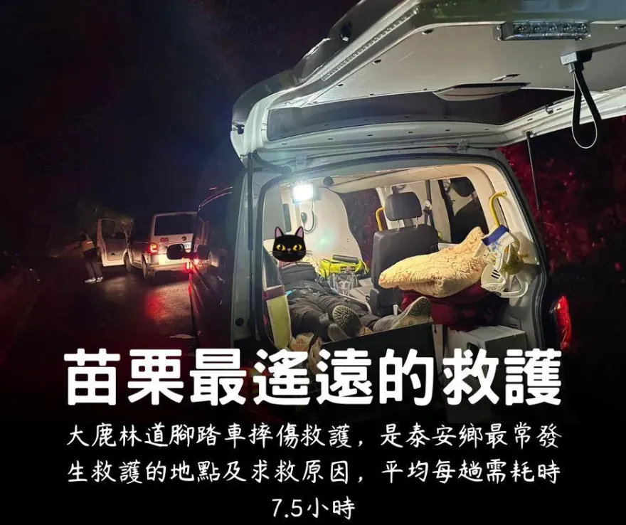 警消訴心聲！「苗栗最遙遠的救護」單趟7.5hr起跳　網批「這些人」自私