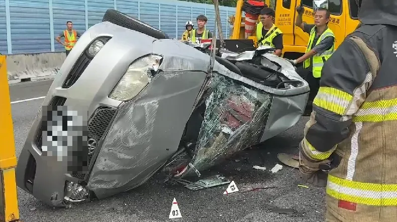 影/新竹科技廠員工旅遊國道3號遇死劫！一早包車往劍湖山　釀4死22傷悲劇