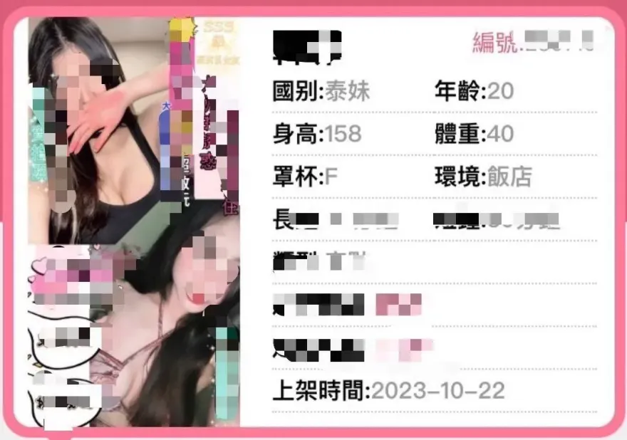 下海賺學費！泰國F罩杯超胸女大生來台賣淫　2天接8客遭警釣出旅館活逮