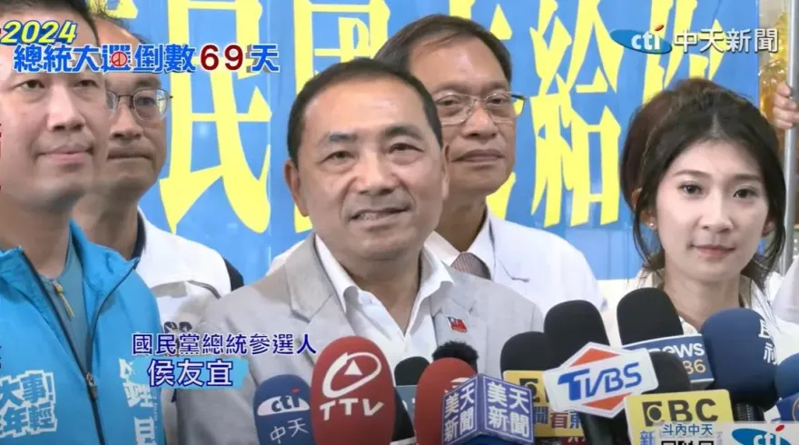 影/賴清德稱當選戰爭機率最低！侯友宜酸：來跟著我喊「我反對台獨」